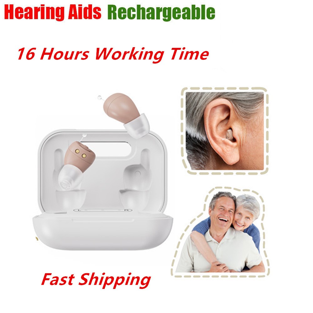JINGHAO Hearing aids FOR Elderly hearing loss, ITE Amplifier US LOCAL