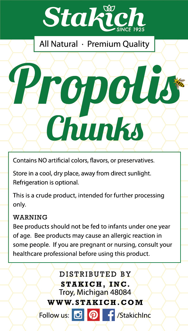 4 oz Propolis Chunks Refined 100% Pure Natural Bee High Quality SALE