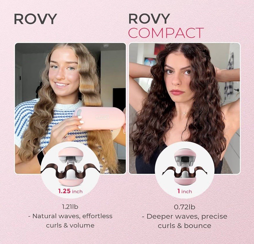 Curling Iron Hair Crimper Waver – TYMO ROVY Beach Waves Curling Wand, Ionic D…