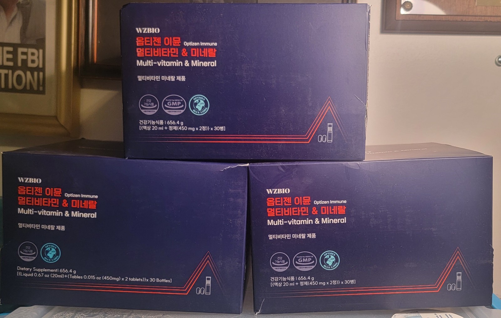 (3)WZBIO Optizen Immune Multi-Vitamin & Mineral 90 Bottles Sealed Exp 10/15/26