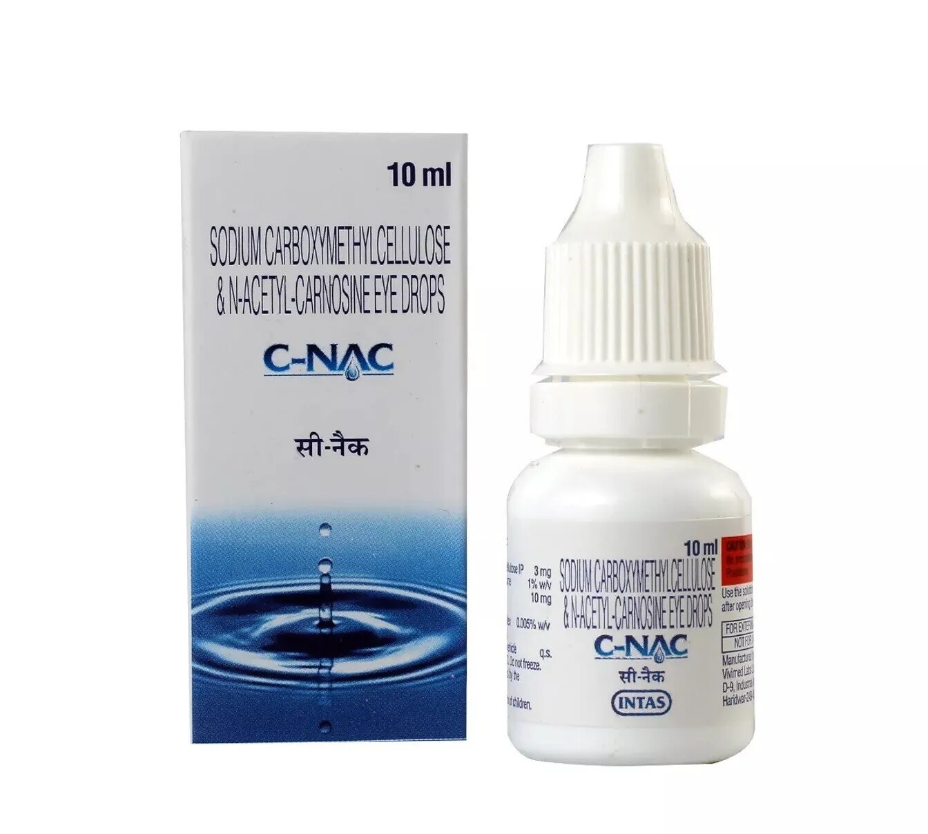 C-Nac Eye Drops N Acetyl Carnosine C Nac Eye Drop – 10 ml (Long Exp. Date 2026)