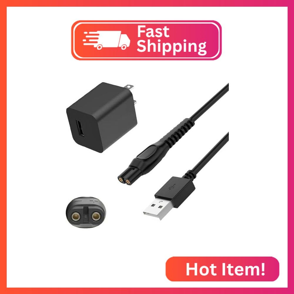 VCUMCLNR 5V Replacement Charger Compatible with Philips Norelco One Blade QP2724