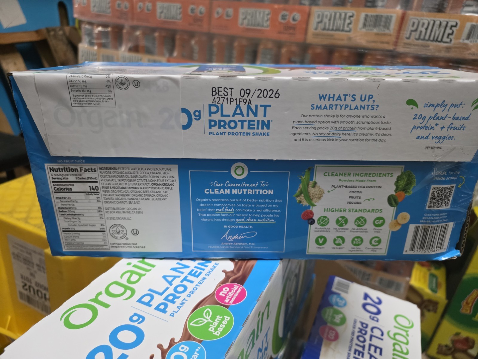 Orgain Plant Based 20g Creamy Chocolate Protein Shake – 11oz, 12 Pack