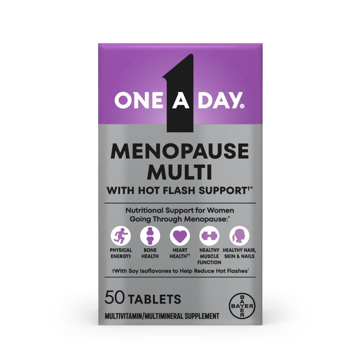 One A Day Women’s Menopause Multivitamin,with Calcium and Vitamin D Tablets-50ct