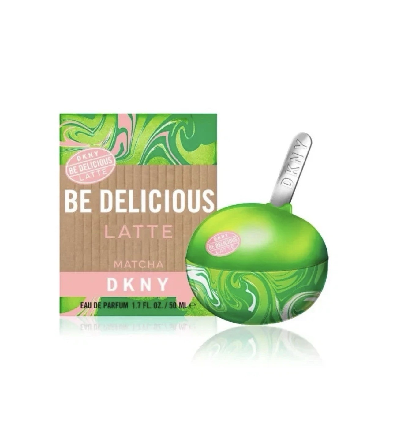 🍏 BE DELICIOUS LATTE MATCHA by DKNY Perfume EDP Spray 1.7 oz NEW Sealed FRESH🍏