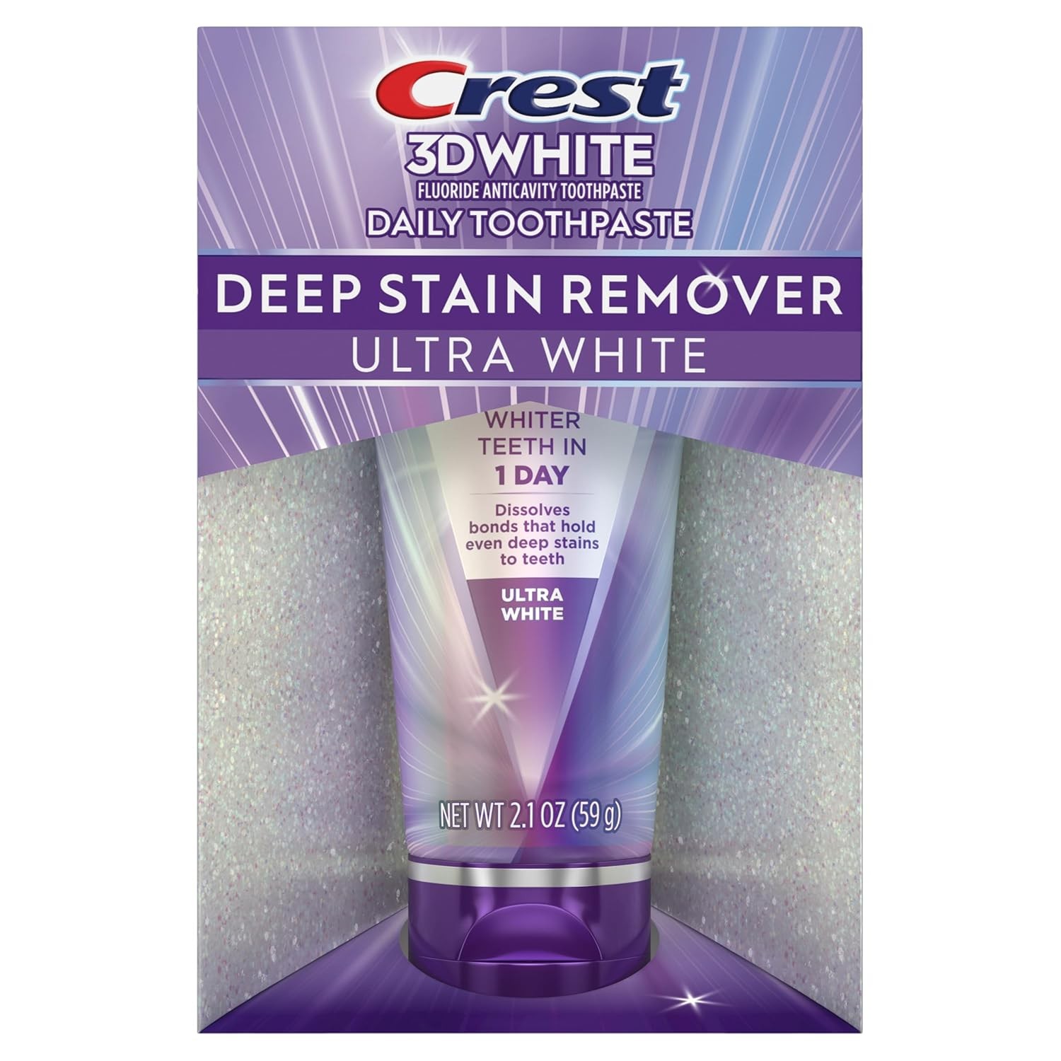 Crest 3DWhite Brilliance Deep Stain Remover Ultra White Toothpaste – 2.1oz
