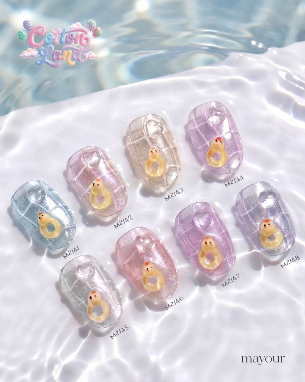Mayour Gel Cotton Land Magnet Gel Polish Soak Off Nail Gel K-Beauty