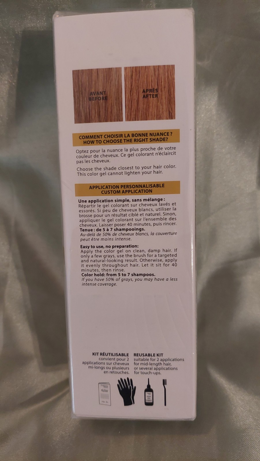 Temporary Color Gel Christophe Robin Golden Blonde 3.4oz Hair Natural Pigment