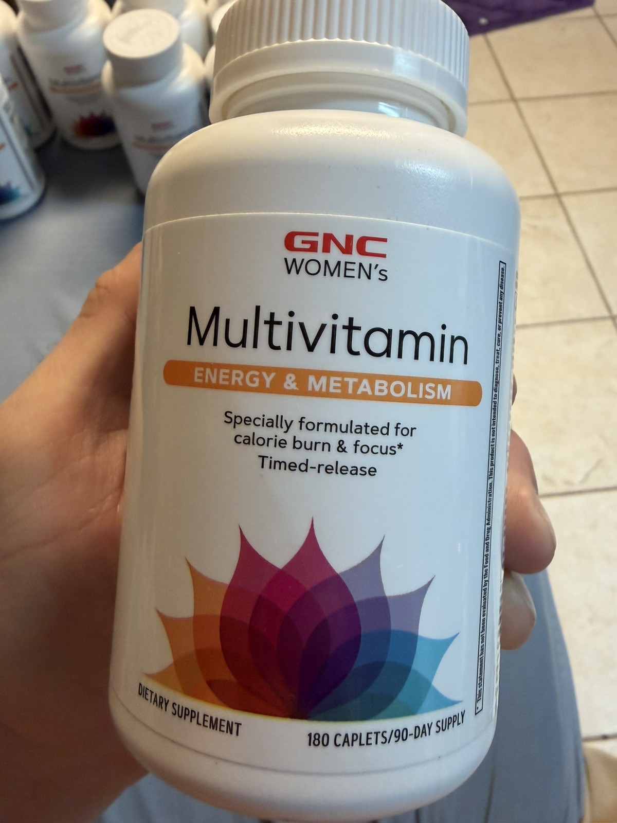 1 -Bottle GNC Women’s Energy & Metabolism Time-Release Multivitamin, 180 Tablets
