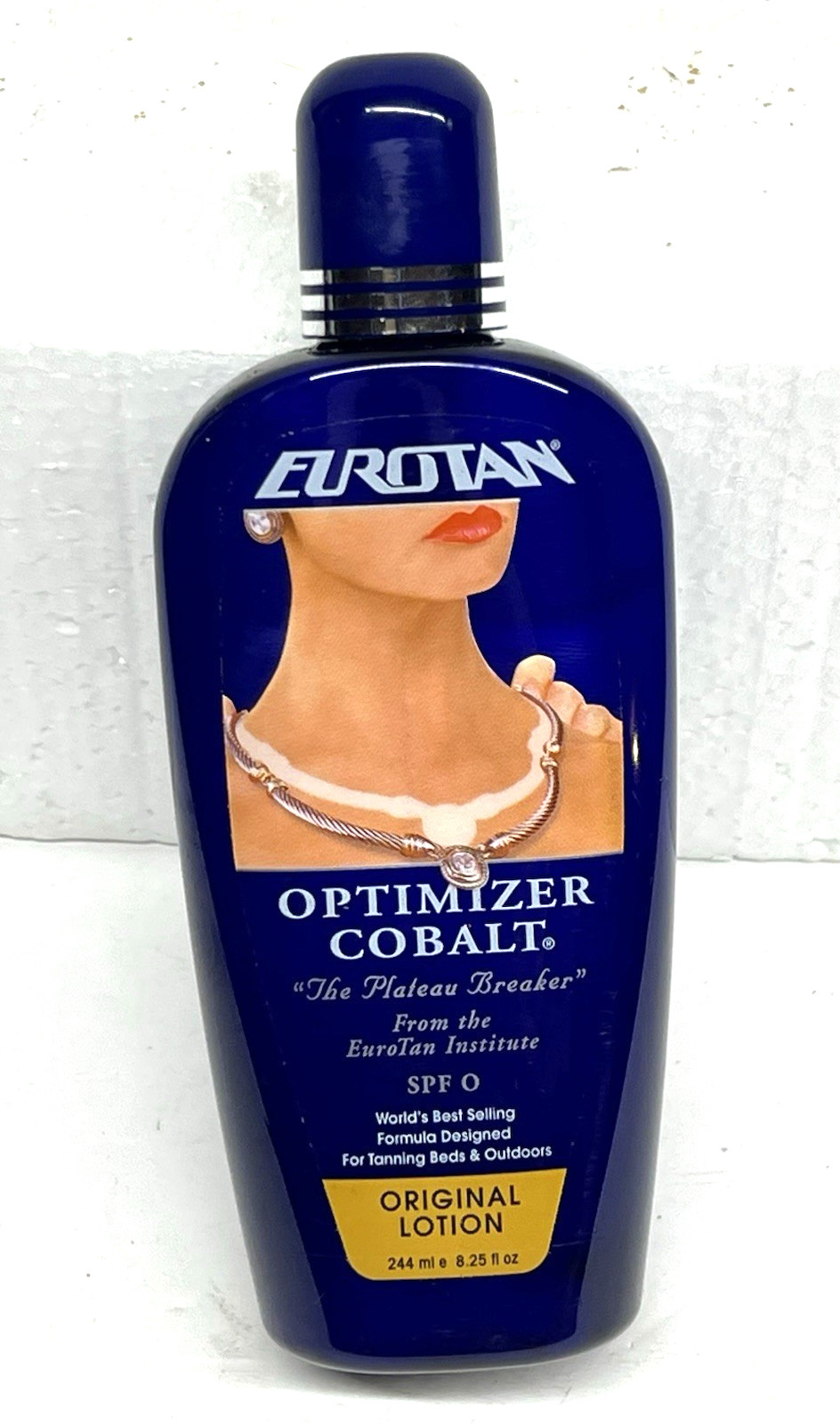 Eurotan Suntan Lotion TAN FASTER Optimizer Cobalt Original w Moisturizer 8.25oz