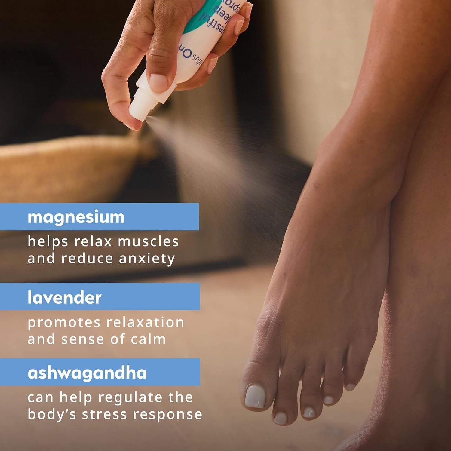 Crave Blissful Rest? Magnesium & Lavender Sleep Spray for Enhanced Relaxation