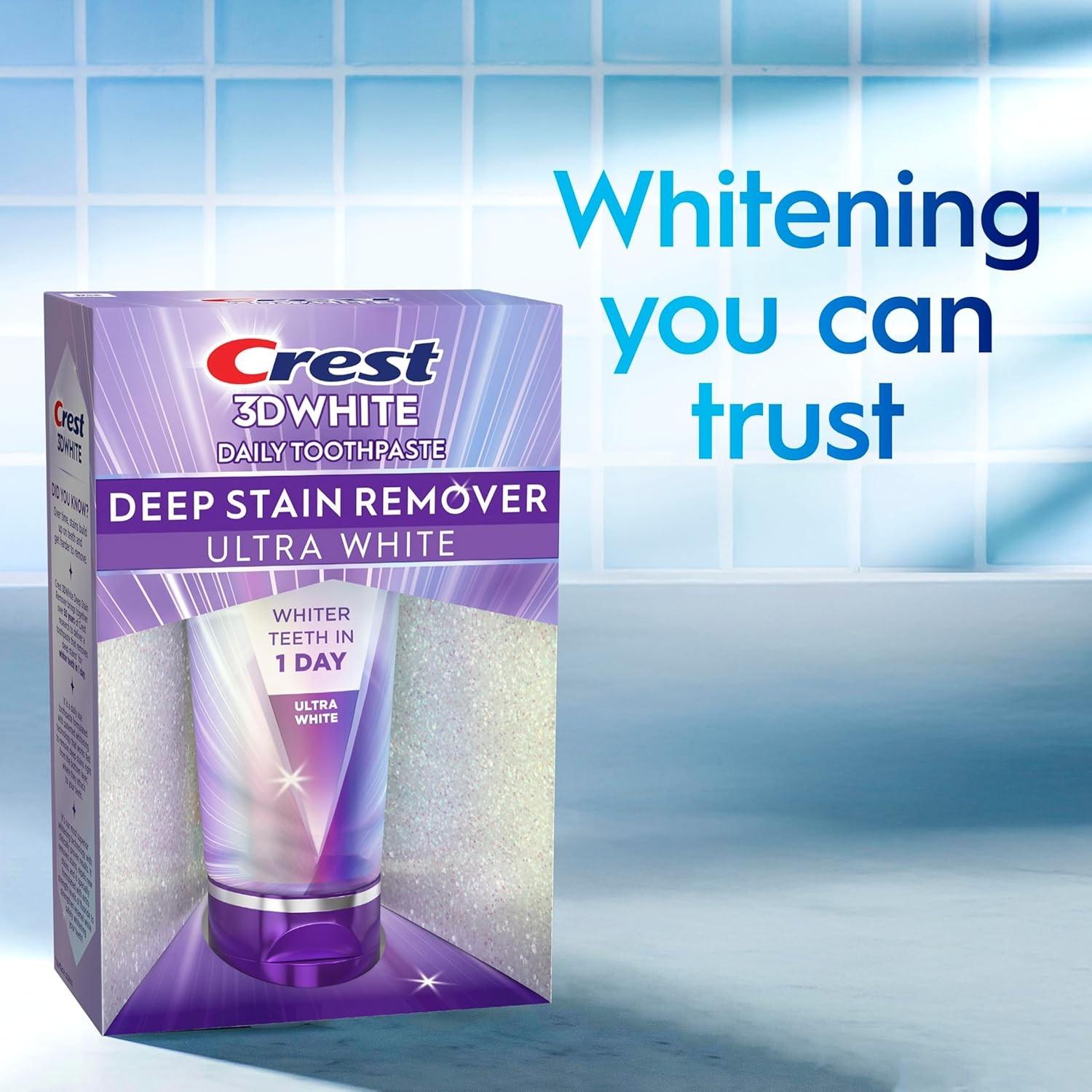 Crest 3DWhite Brilliance Deep Stain Remover Ultra White Toothpaste – 2.1oz