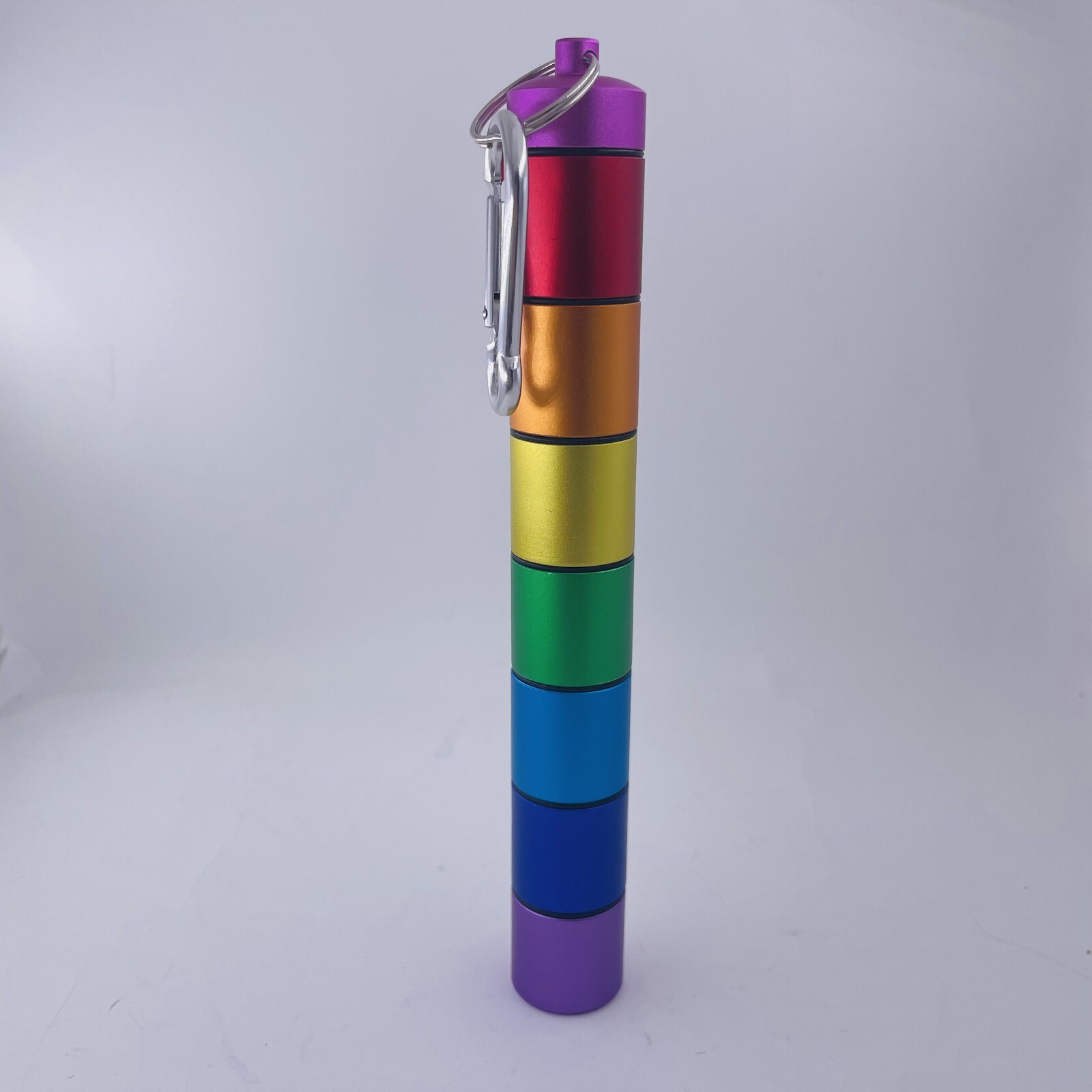 Survival EDC Waterproof Pill Box Case Capsule Seal Bottle Container Bottle Alloy