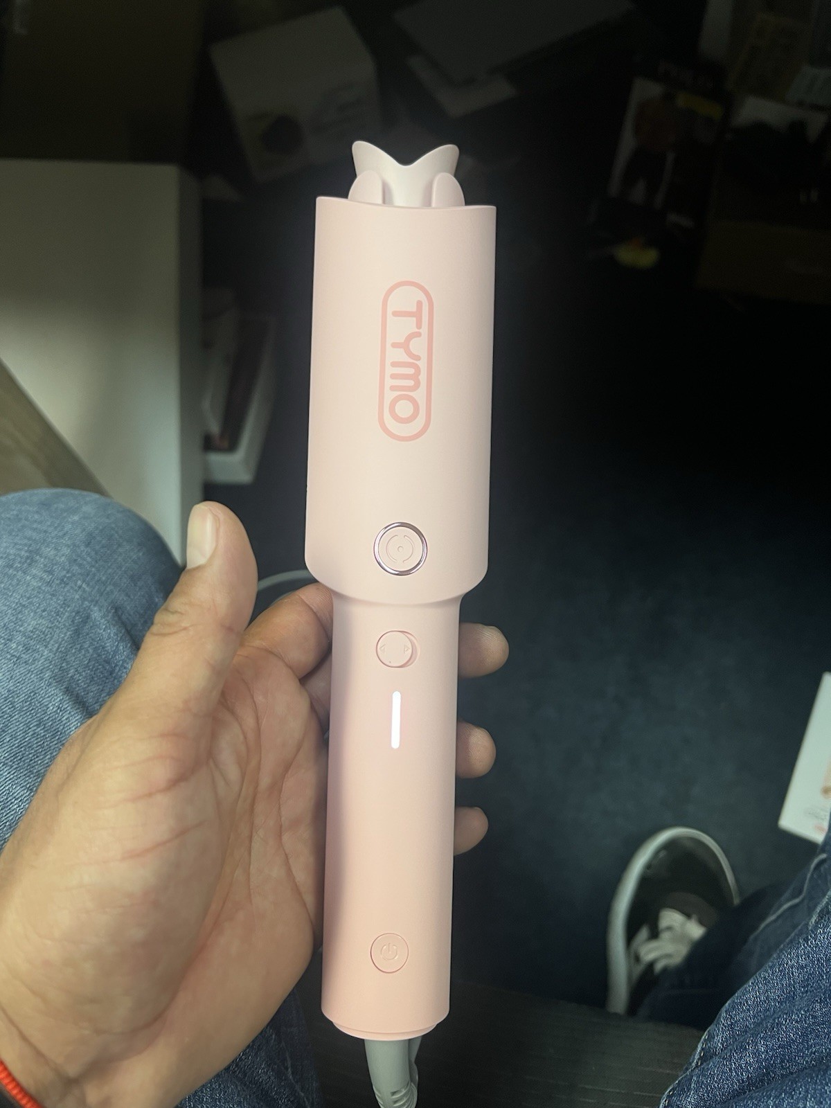 TYMO CurlPro Automatic Curling Iron 1 Inch Pink Electric