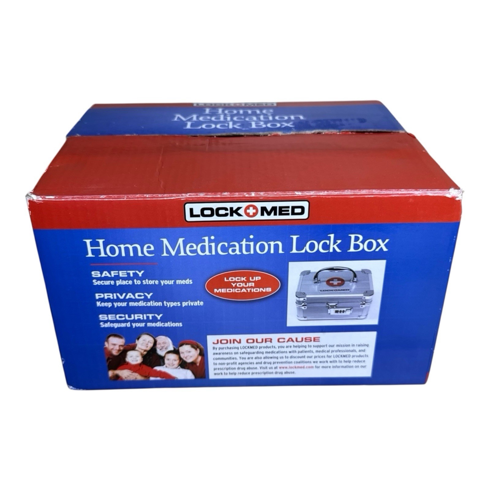 Lock Med Home Medication Lock Box Combination Security Hold 12 Bottles 18″×6″×4″