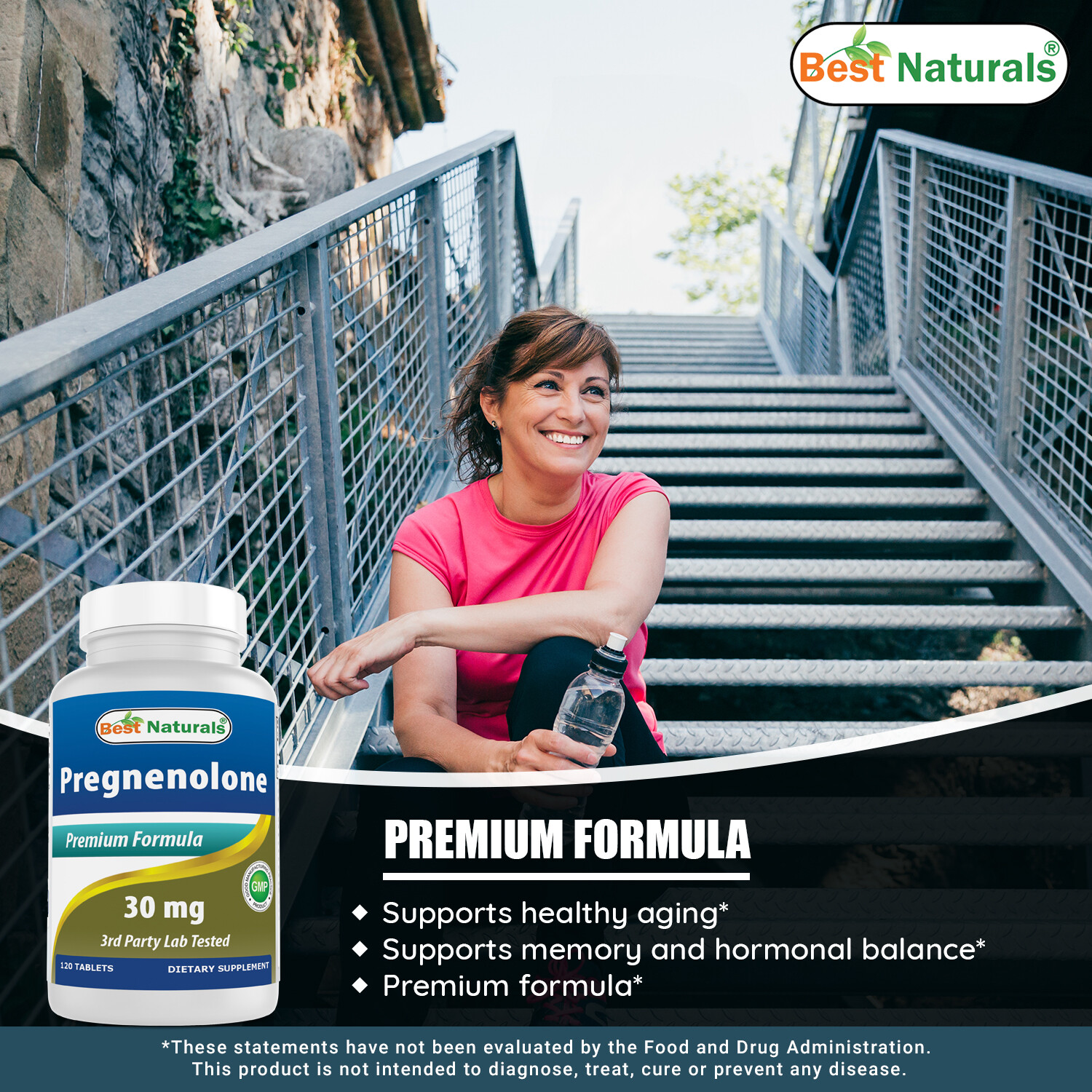 Best Naturals Pregnenolone 30 mg 120 Tablets