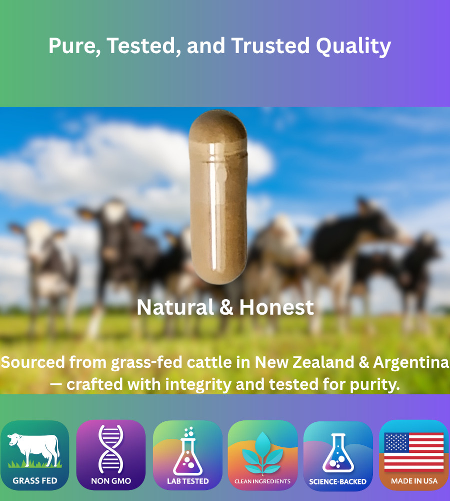 Grass-Fed Pasture-Raised Beef Organ Complex for Energy & Vitality – 180 Capsules