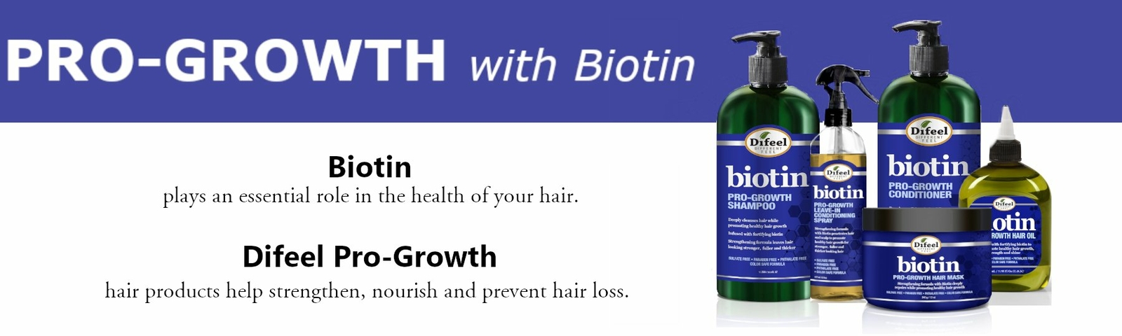 Difeel Premium Biotin Hair Oil 2.5 oz.