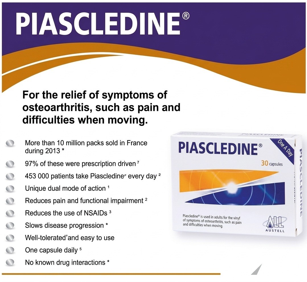 Piascledine 300 mg 30 Units Made In France 2 Boxes