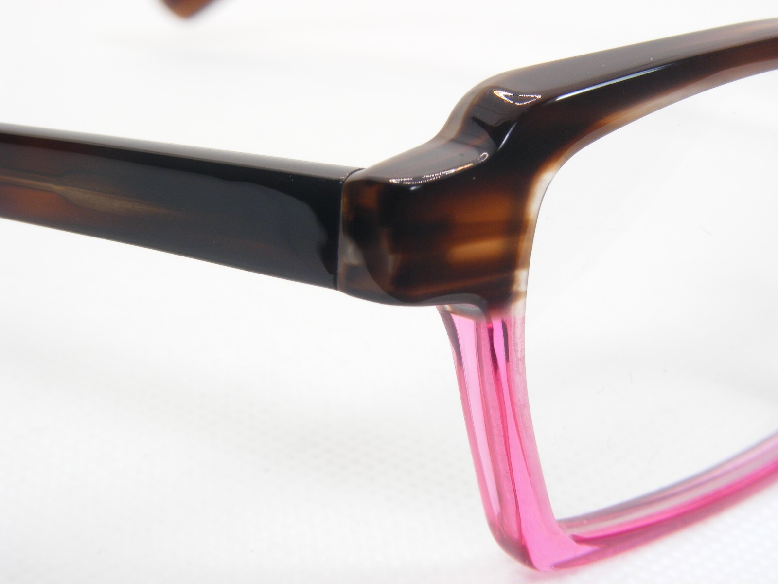 OGI EVOLUTION 3111 1360 TRANSPARENT PINK /DEMI BROWN EYEGLASSES 52-18-145mm