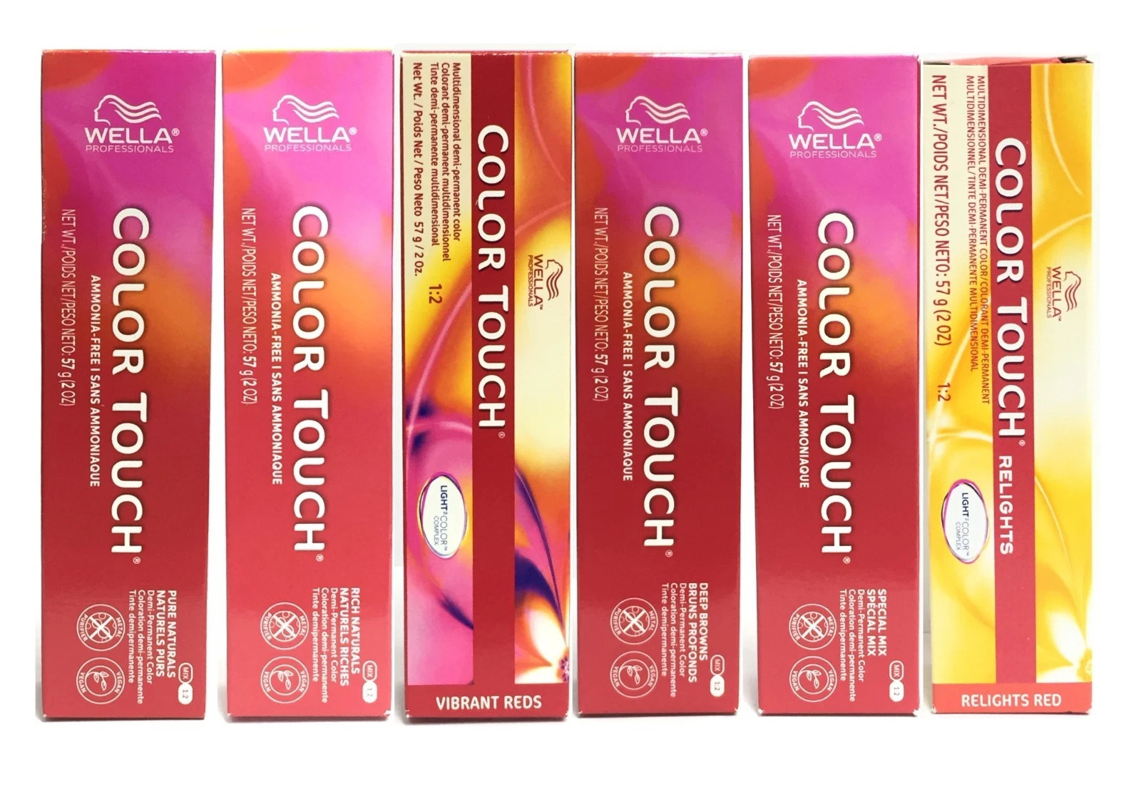 Wella Color Touch Demi-Permanent Hair Color Cream For Developer Choose Color
