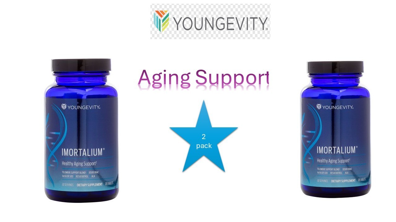 Youngevity Imortalium 120 Tablets (2 PACK) Advanced Anti-Aging Supplements