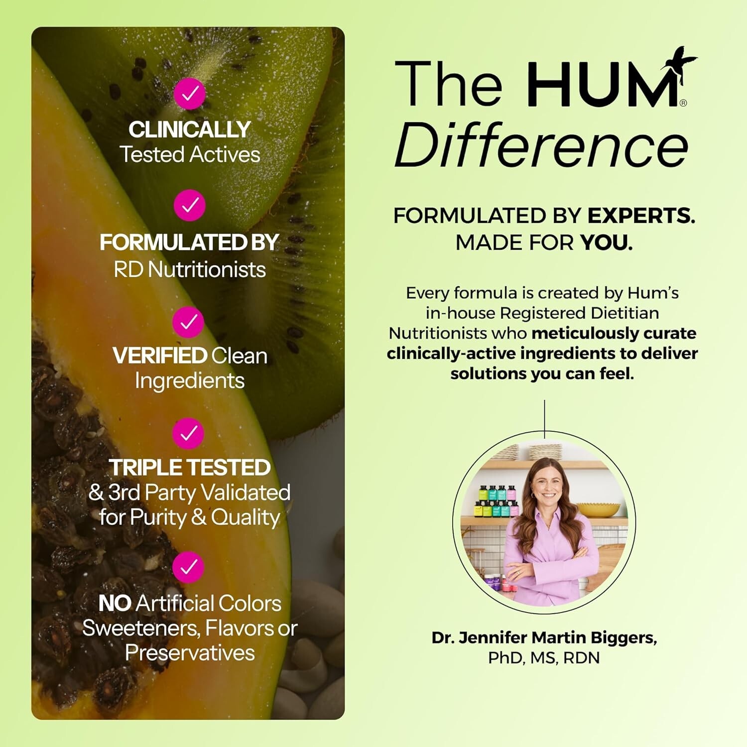 Pack of 2- HUM Flatter Me Digestive Enzymes Bloating Supplement Free Shipping US