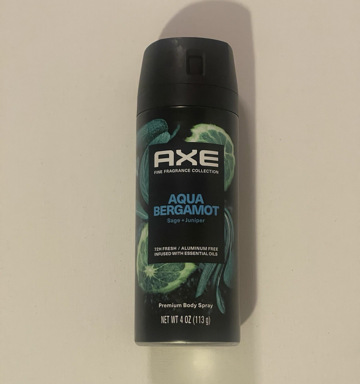 AXE Aqua Bergamot Body Spray for Men 4 oz