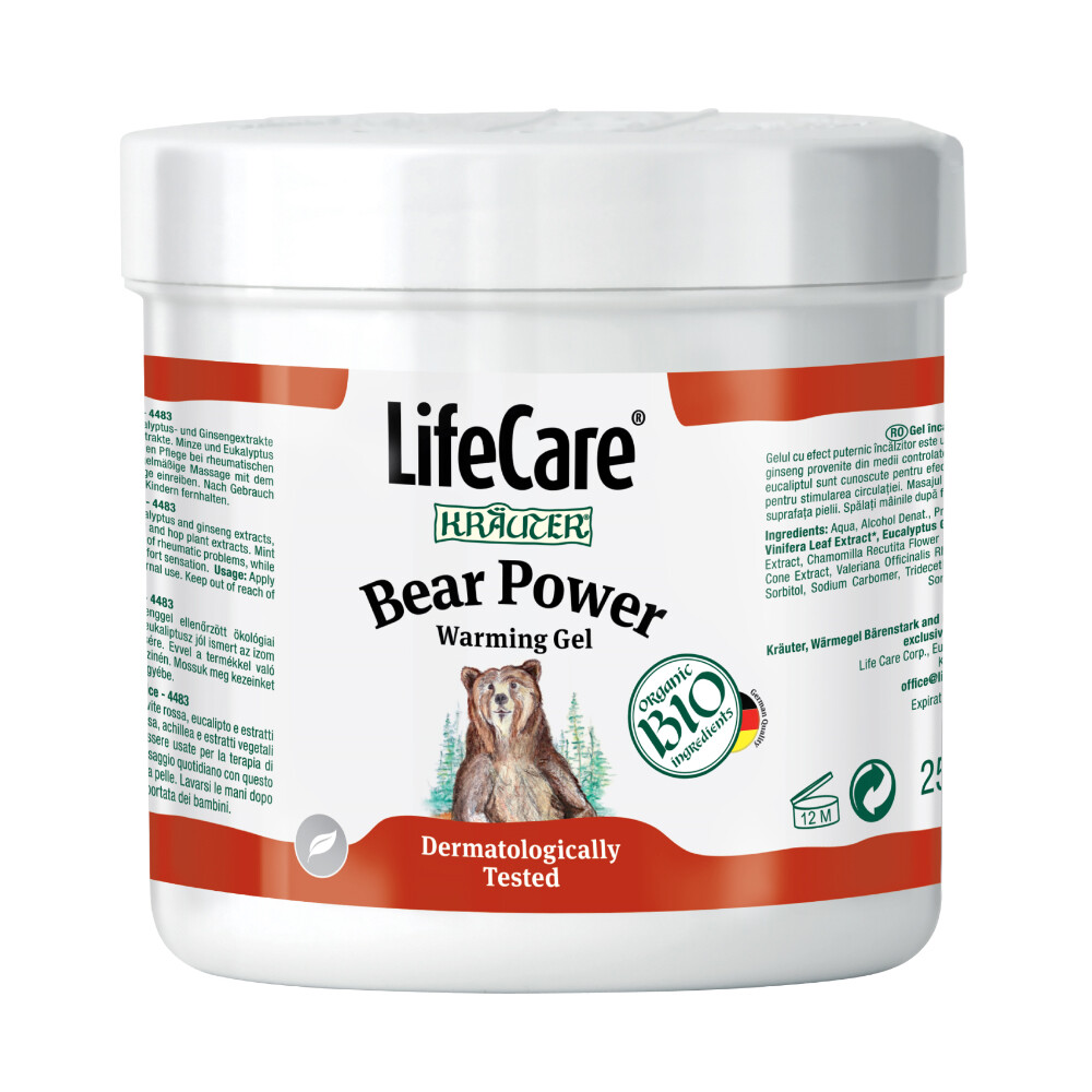 LifeCare Krauter Bear Power Gel Arthritis Pain Relief – Warming Effect 5x250ml