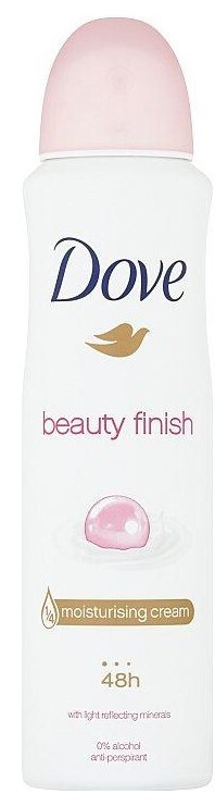 2 x Dove Beauty Finish Antiperspirant Deodorant Spray, 150ml/5.07 oz.