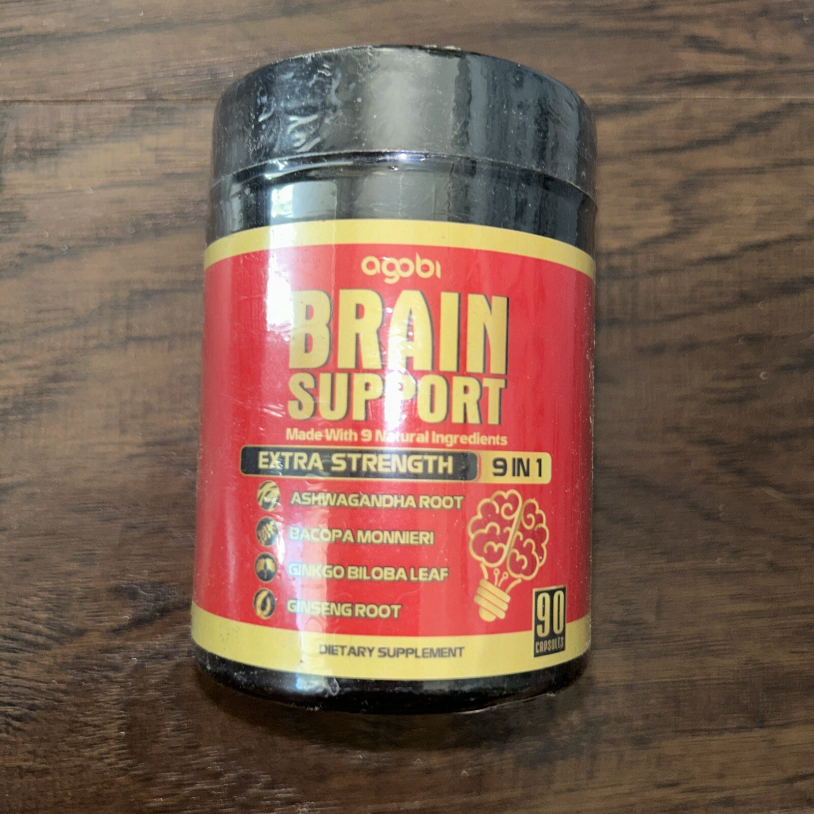 Agobi Brain Support Supplement – All Natural – 90 Capsules – Exp 03/27