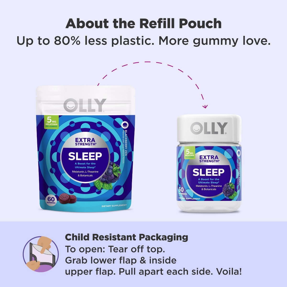 OLLY Extra Strength Sleep Multivitamins Gummies – 60ct