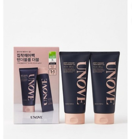 UNOVE Deep Damage Treatment EX Hair Mask 320ml Duo Set Repair Authentic K Beauty