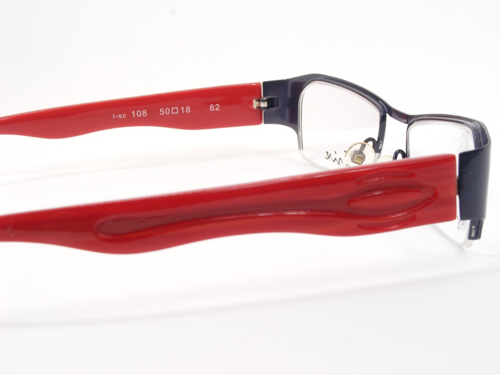 iTrix i-ac 108 82 Dark Blue /Red UNIQUE RARE EYEGLASSES FRAME 50-18-137 (NOTES)