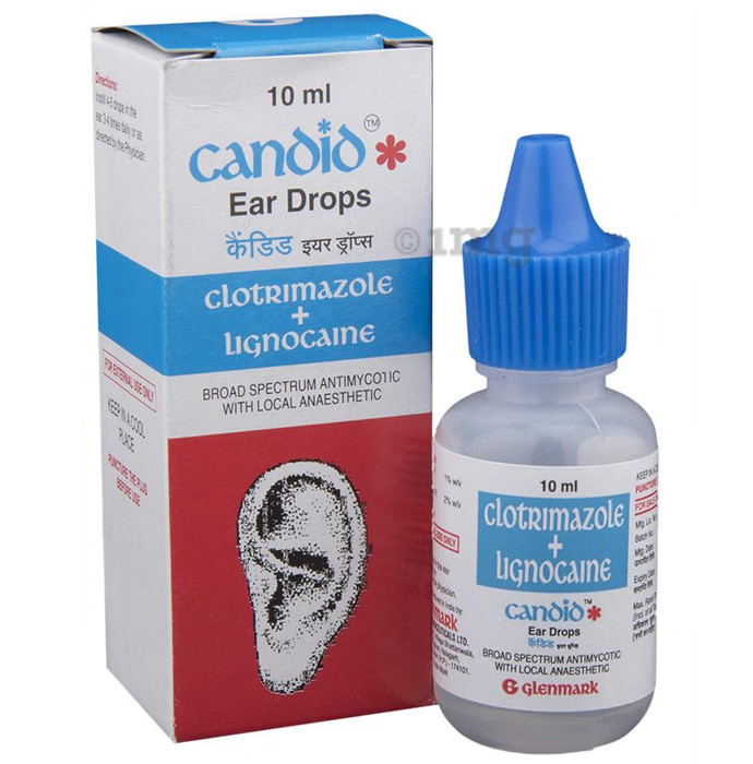 3x Candid Ear Wash Drops 10ml Ear Cleansing Solution Free Fast Shipping