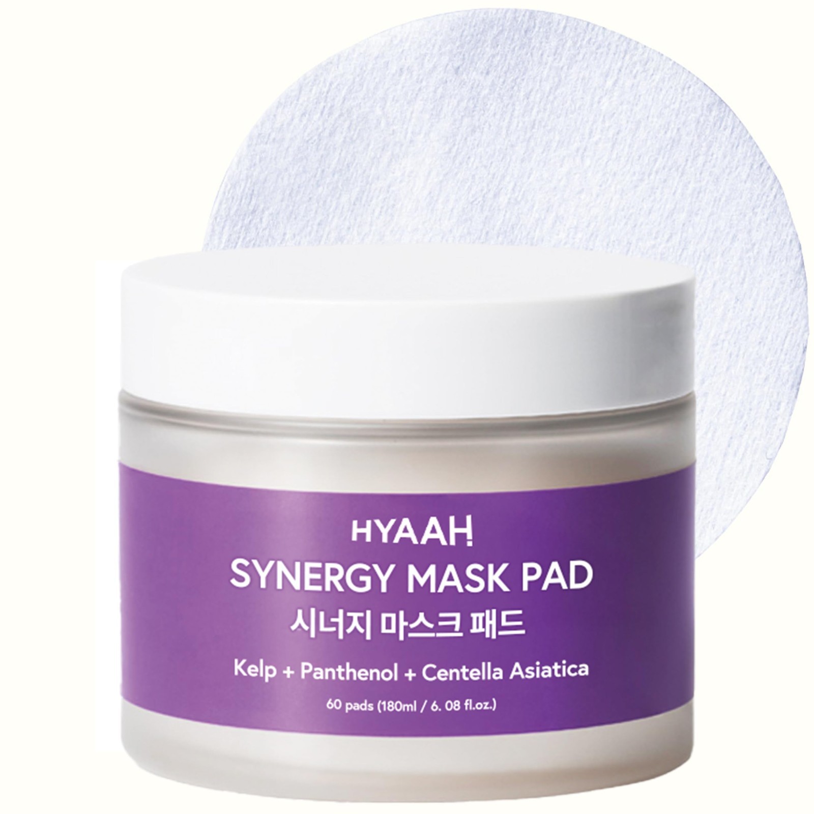 Hyaah Synergy Mask Pad Kelp + Panthenol + Centella Asiatica 60 pads 180 ml