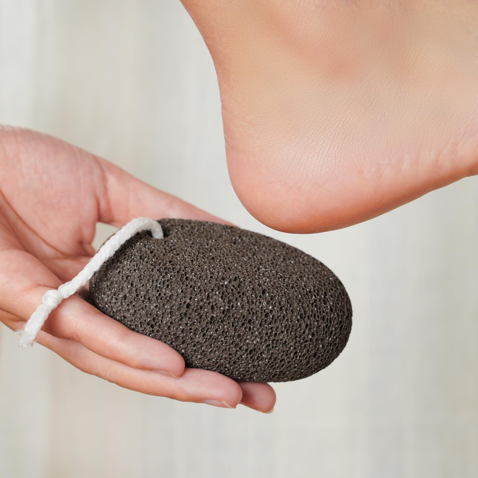 Pumice Stone 3.9×2.8×1.6 in – Extra Thick Ergonomic Callus Remover for Feet