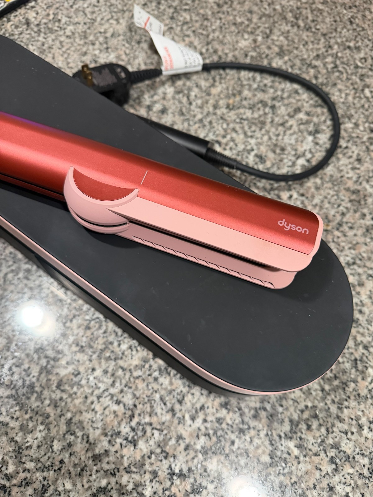 Dyson Airstrait Wet-to-Dry Straightener Adjustable Heat, Strawberry Bronze, Case