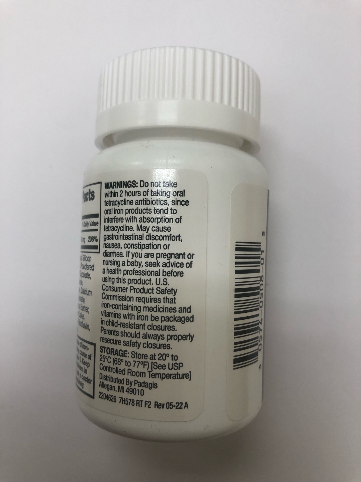 Ferrous Gluconate 324mg Iron Deficiency Supplement 100ct 03/27