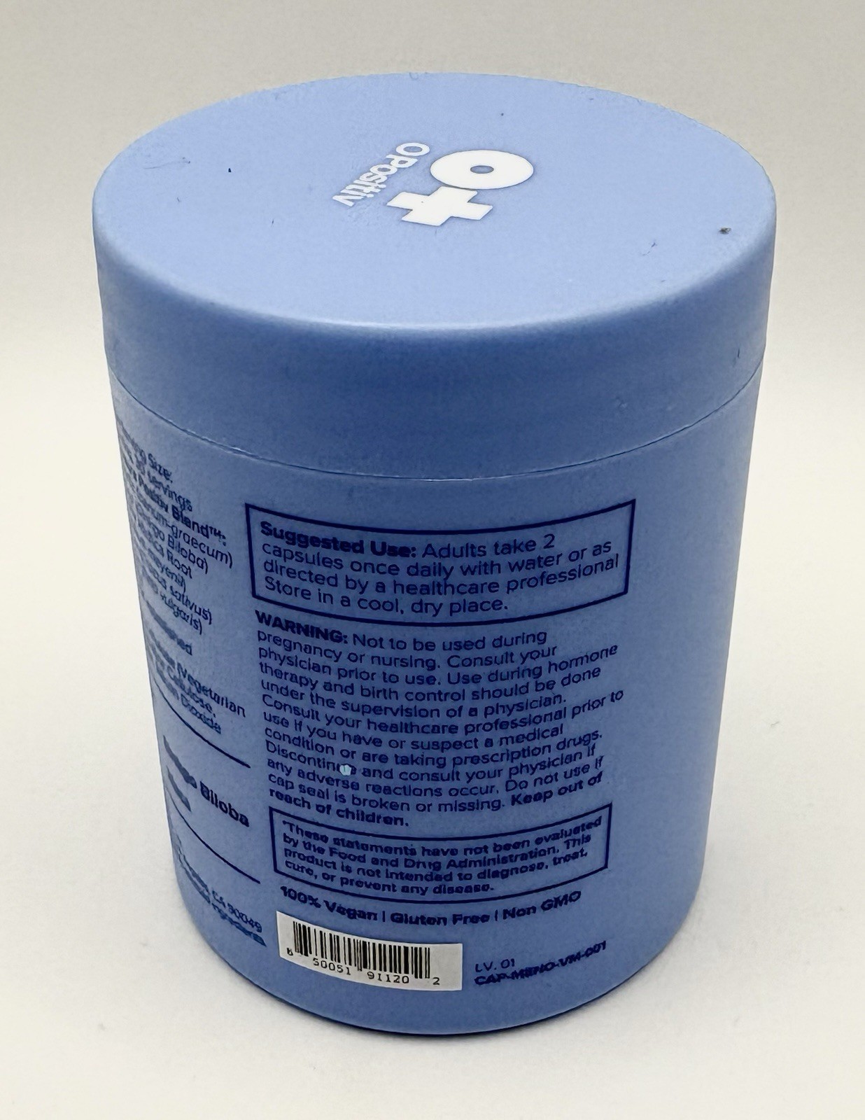 OPositiv MENO Vaginal Moisture Support Capsules, 60 Capsules, Expires 8/2026