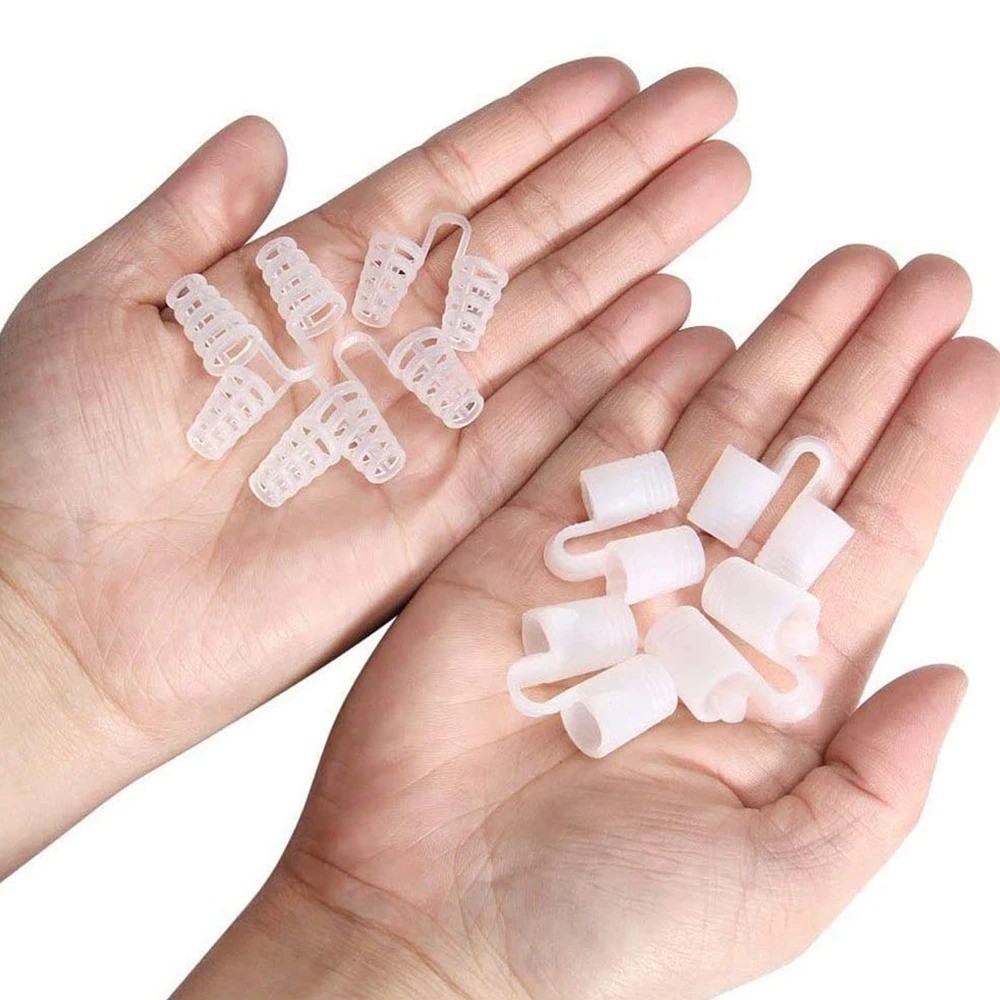 8 Pcs Silicone Anti Snore Nasal Dilators Apnea Aid Device Stop Snoring Nose Clip