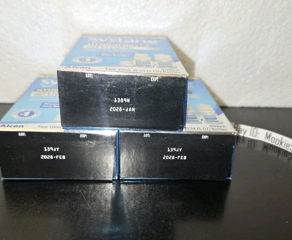 EXP 03/2026+! 3 Lot TWIN PACK Systane HYDRATION PF (6 X 10mL) Dry Eye Drops!