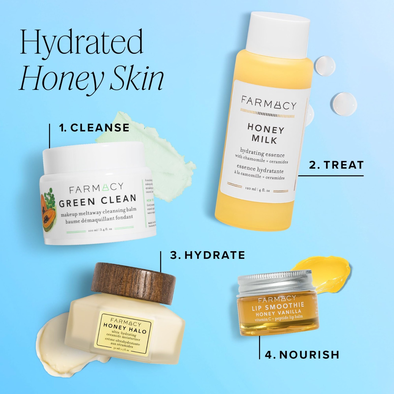 Ultra Hydrating Ceramide Face Moisturizer with Honey & Buckwheat – 50ml Dry Skin