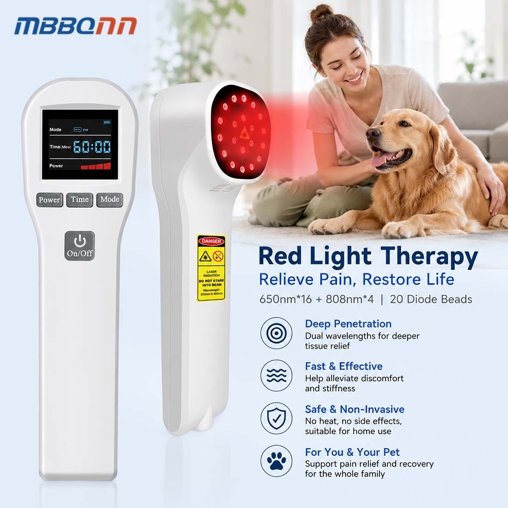 650nm 808nm Handheld Cold Laser Therapy Device for Neck Back Knee Pain Relief