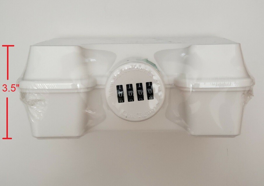 Safer Lock Box Keep Your Medicine Safe 4 Digit Combination Lock Cap *SEALED*