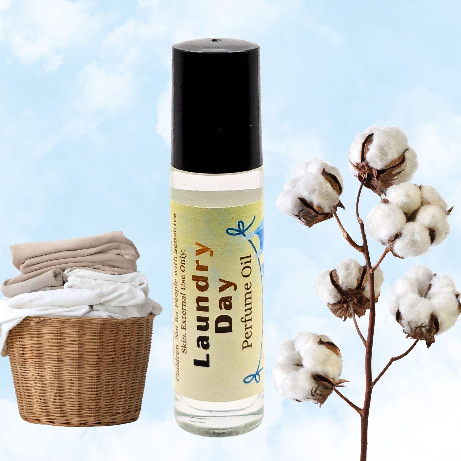 Laundry Day Perfume Oil | Fresh Rain & Cotton Fragrance | Clean Linen Scent