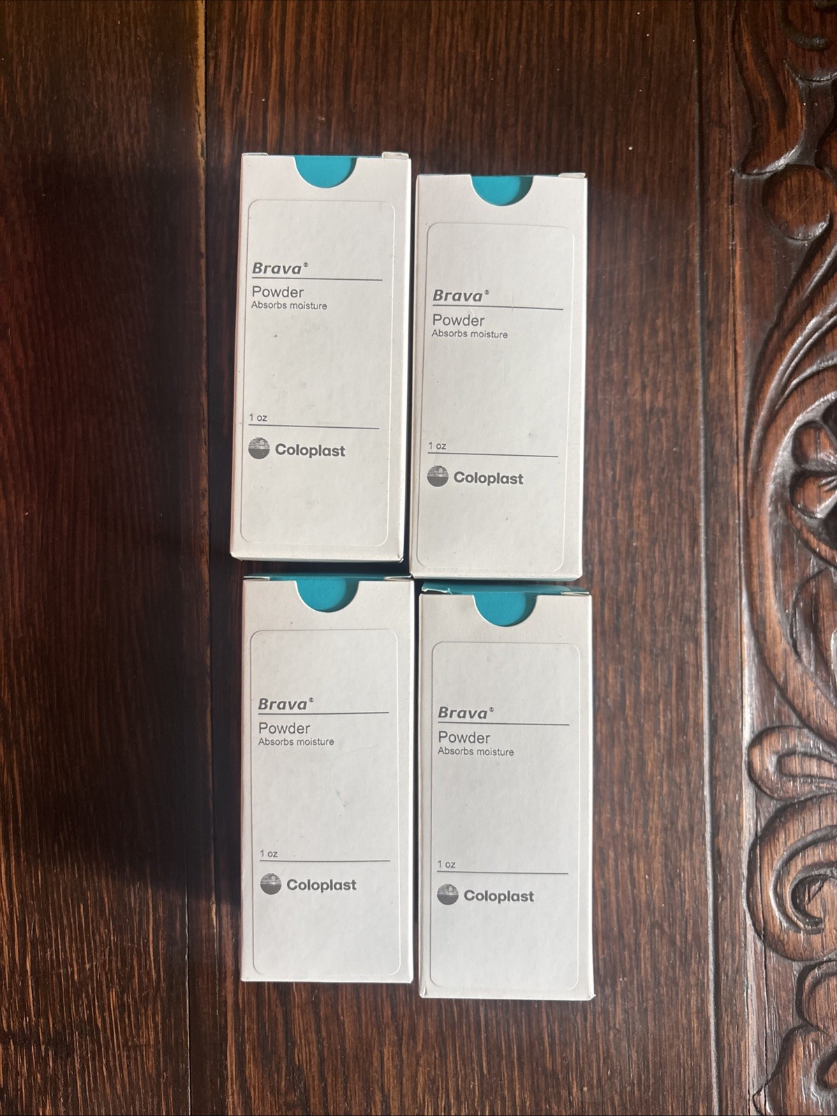 Lot of 4 Coloplast Brava Powder – 1oz Each – REF 19075 – Exp 08/2024