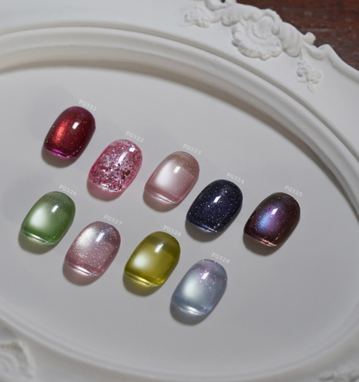 FROM THE NAIL Memory Box 9 Colors Magnetic Glitter Gel Nail Polish