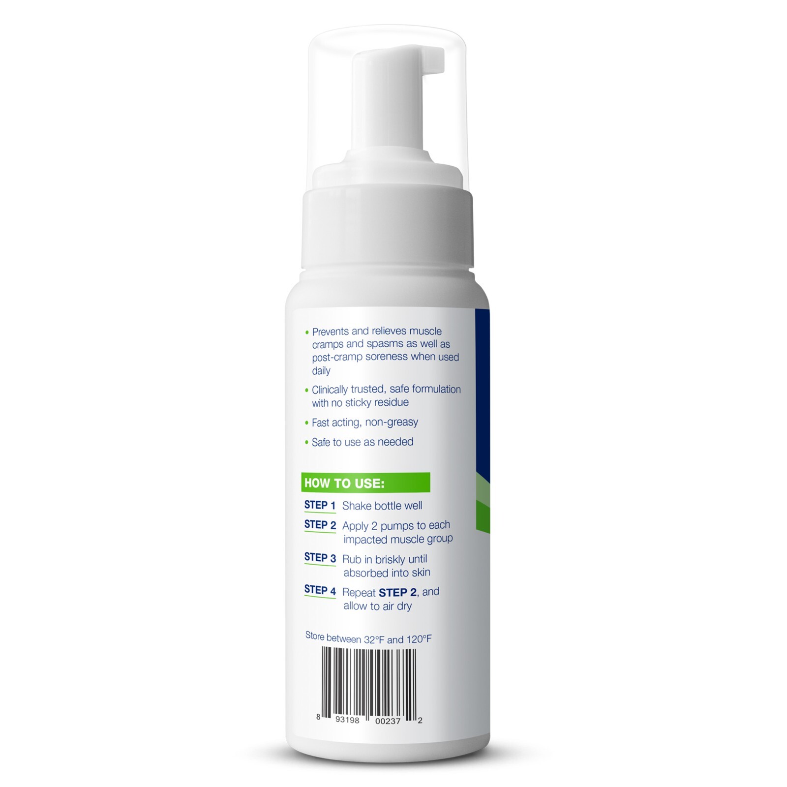 Theraworx Relief Foam for Leg Cramps Foot Cramps & Muscle Soreness 7.1oz (210ml)