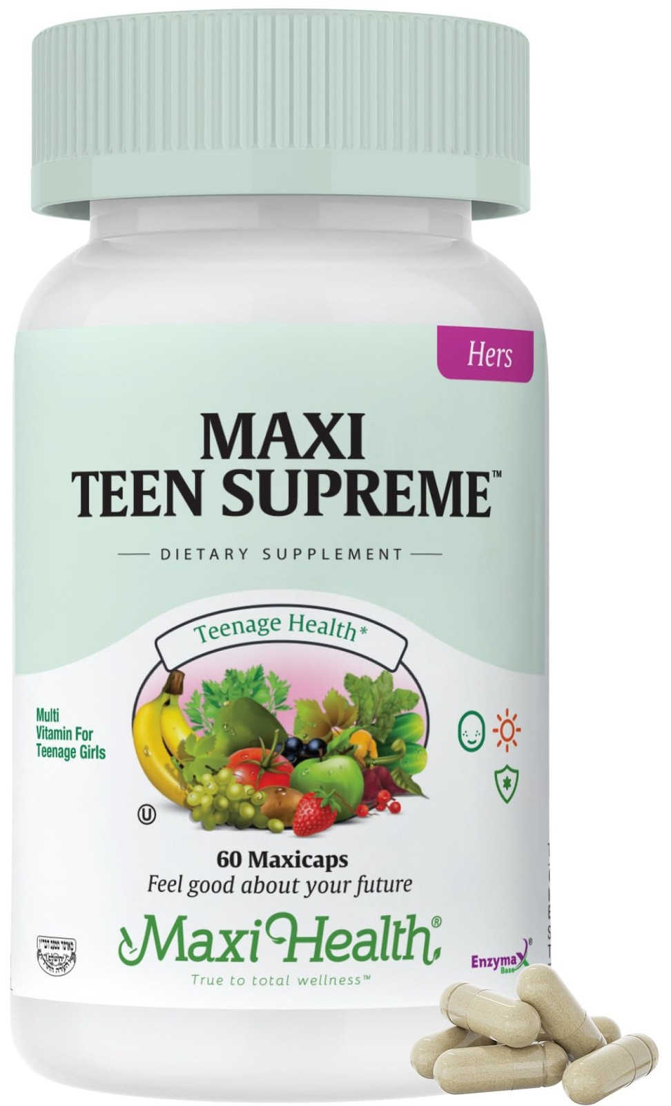 Teen Vitamins for Girls 12-17 – Multivitamin 60 Count (Pack of 1)